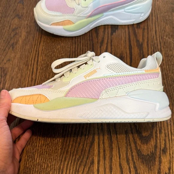 Puma Women's Athletic Shoes - Pastel Pink, Green, and Orange - Picture 2 of 6